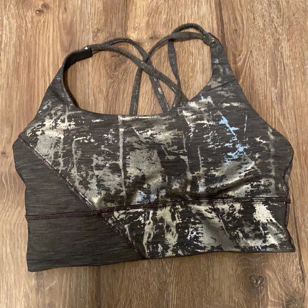 Lululemon longline bra metallic